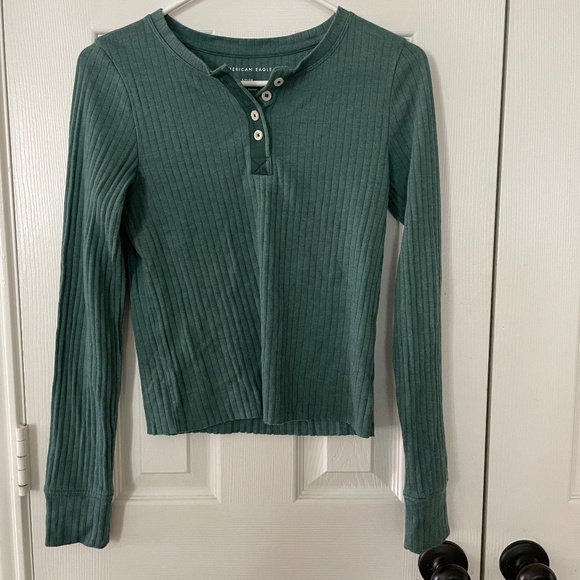 American Eagle Long Sleeve Blouse - Picture 1 of 3